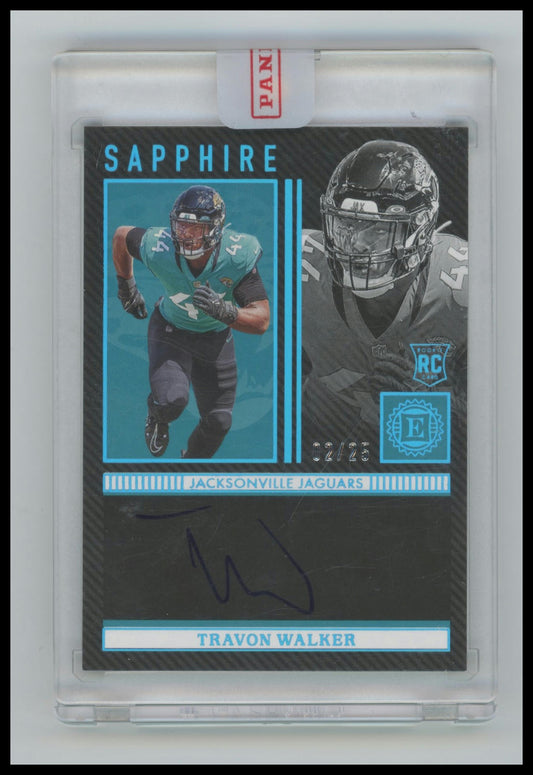 2022 Panini Encased Travon Walker Sapphire Signatures #/25