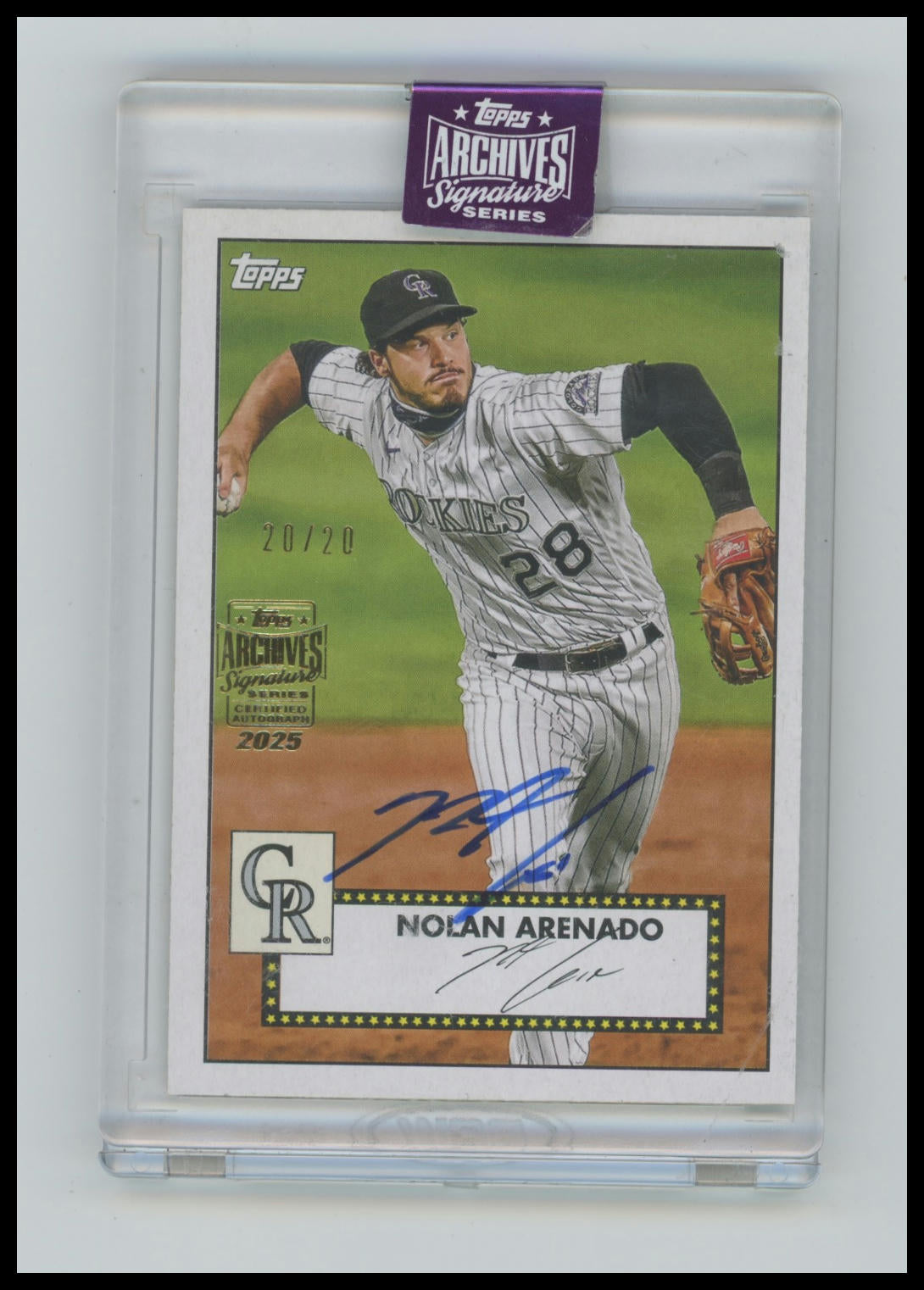 2021 Topps Nolan Arenado 1952 Topps Redux Black #/25