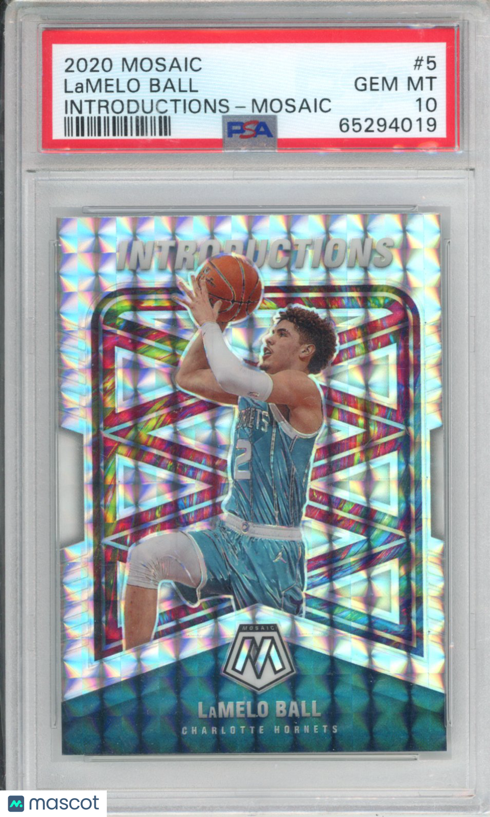 2020 Panini Mosaic Introductions Lamelo Ball #5 PSA 10
