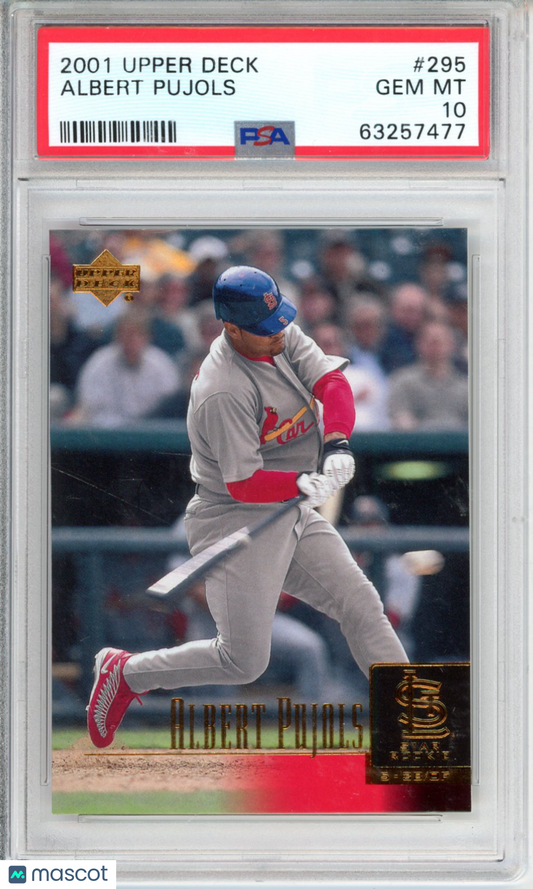 2001 Upper Deck Albert Pujols #295 PSA 10
