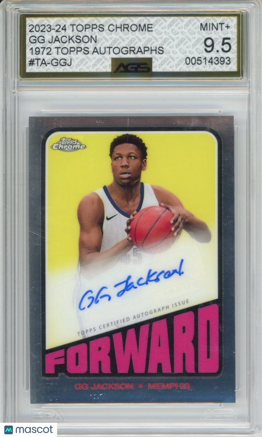 2023-24 TOPPS CHROME BASKETBALL GG JACKSON #TA-GGJ AGS 9.5