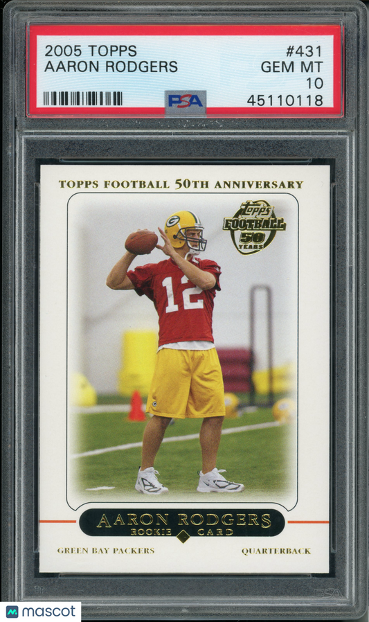 2005 Topps Aaron Rodgers #431 PSA 10
