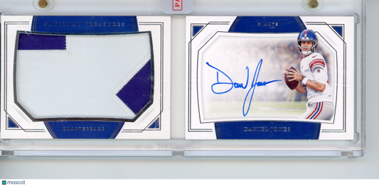 2019 Panini National Treasures Daniel Jones #PSB-DJ Rookie Jumbo Booklet /99