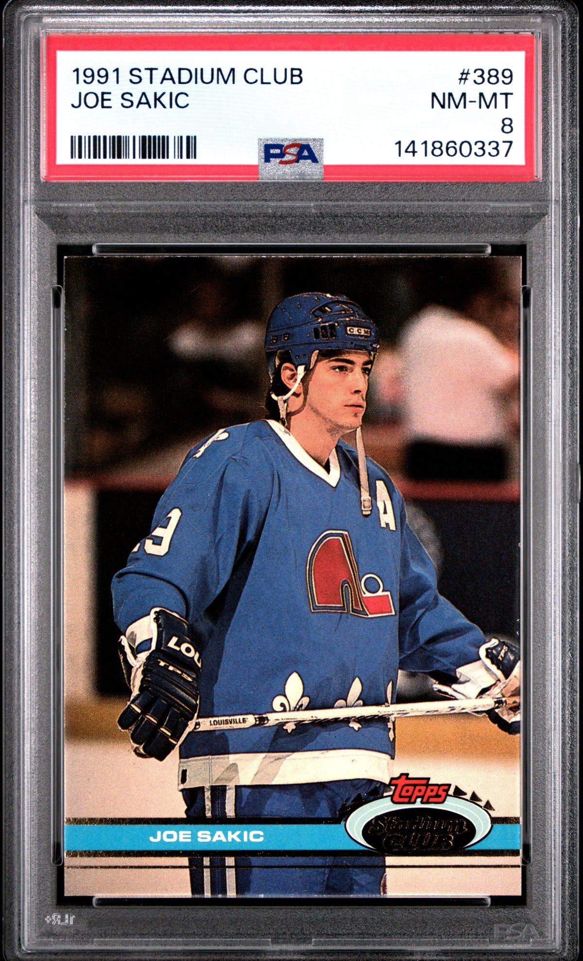 1991 Stadium Club Joe Sakic 389