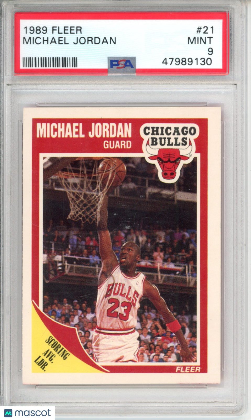 1989 Fleer Michael Jordan #21 PSA 9