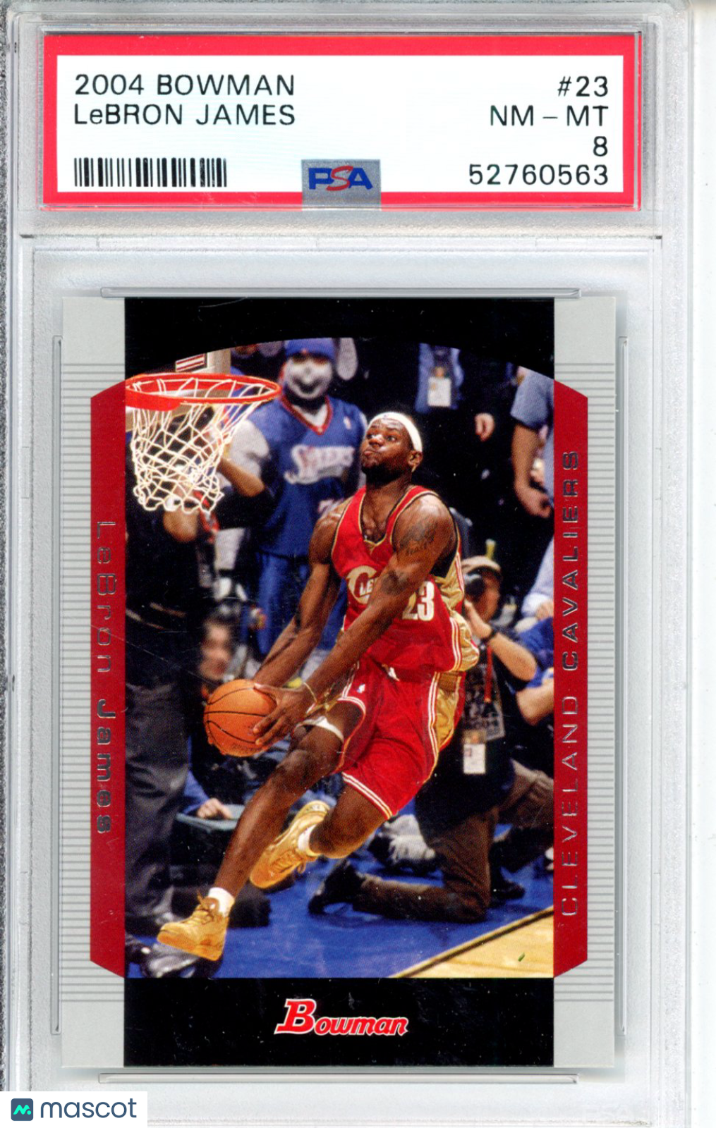 2004 Bowman LeBron James #23 PSA 8