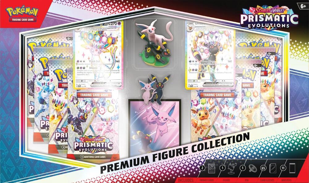 Prismatic Evolutions Premium Figure Collection - SV: Prismatic Evolutions Case 6 Count ~Vault~
