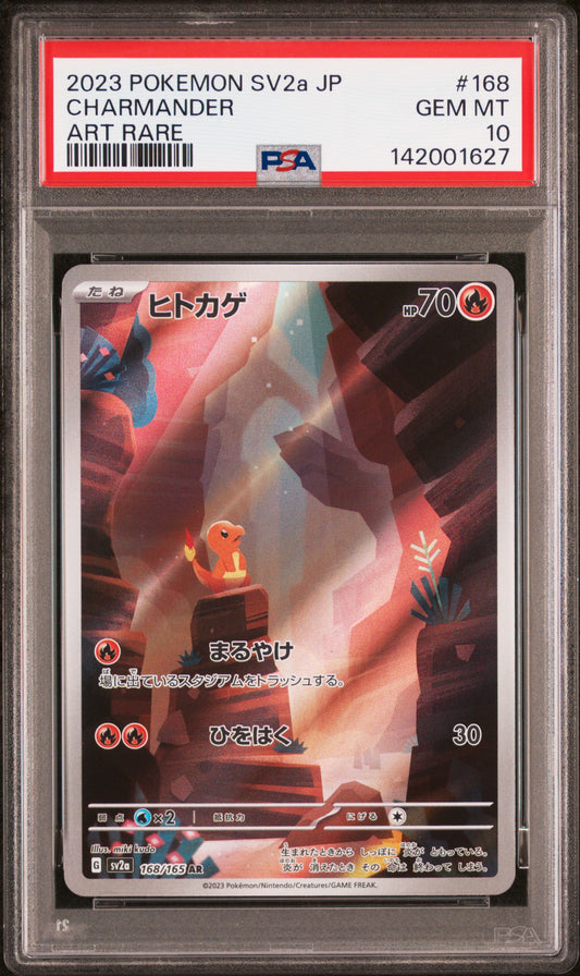 2023 SV2a: Pokemon Card 151 Charmander #168 Base Japanese PSA 10