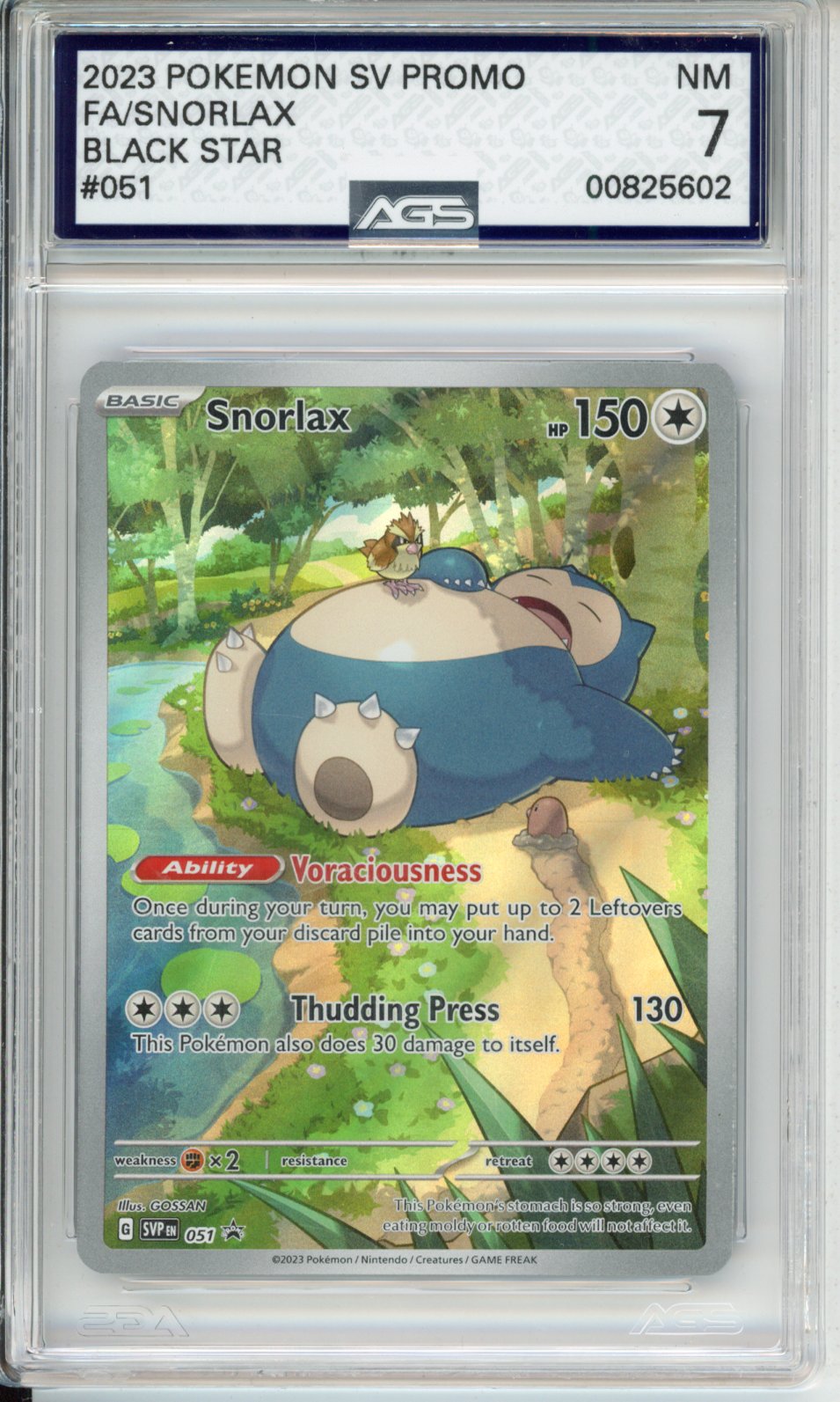 2023 Scarlet & Violet Series Scarlet and Violet Promos Snorlax #51 English AGS 7