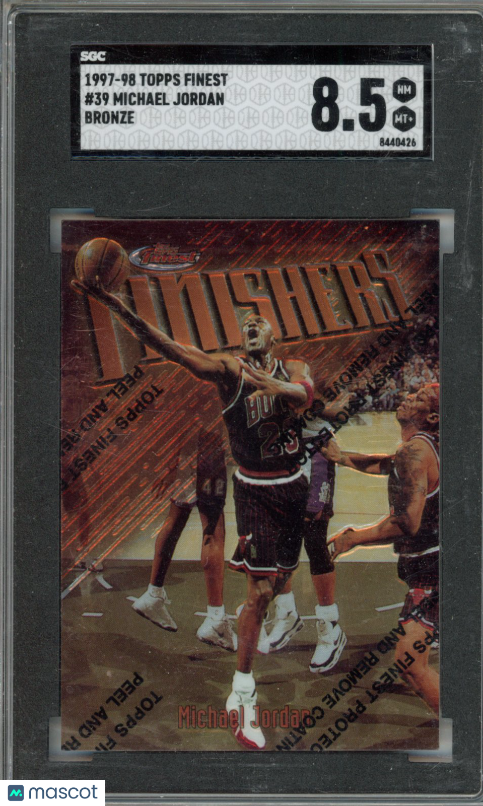 1997 Topps Finest Michael Jordan #39 Bronze SGC 8.5
