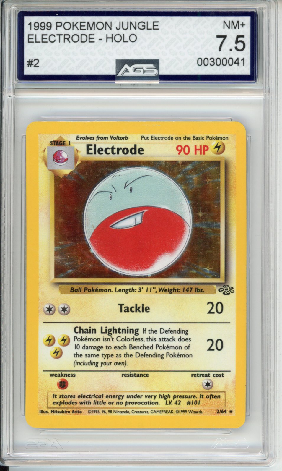 1999 Jungle Electrode #2 AGS 7.5