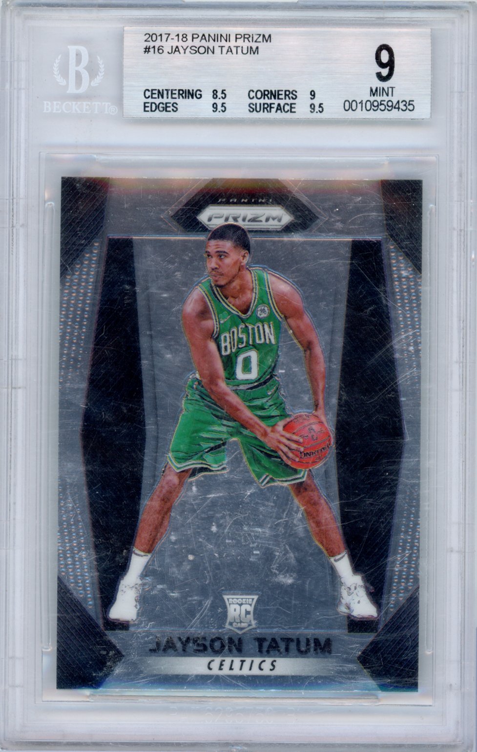 2017 Panini Prizm Basketball Jayson Tatum #16 English BGS 9
