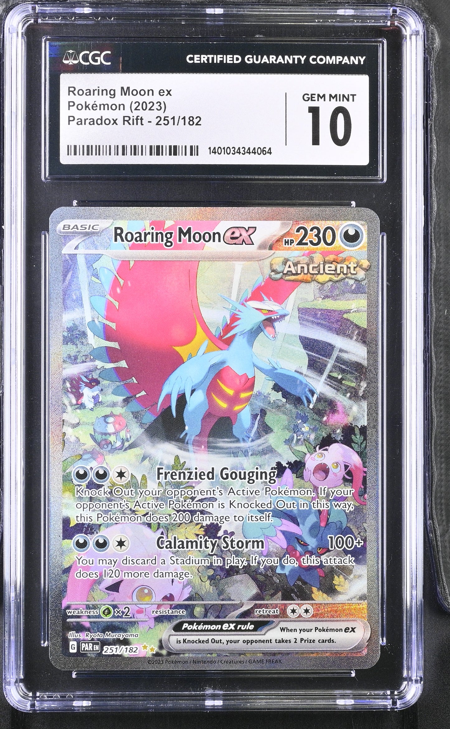 Roaring Moon EX 2023 Pokemon Scarlet & Violet Paradox Rift