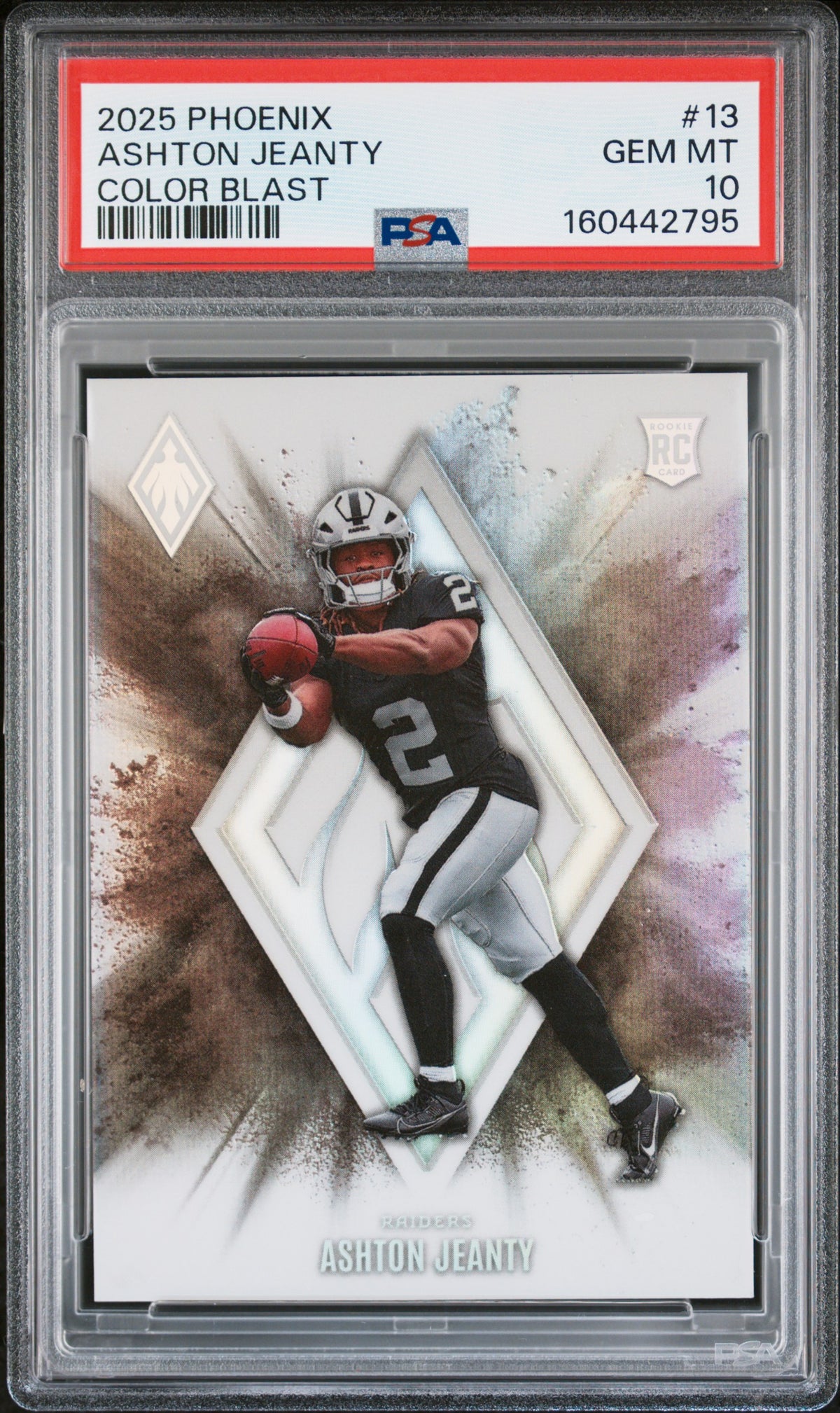 2025 Panini Phoenix Football Ashton Jeanty #13 Phoenix Color Blast English PSA 10