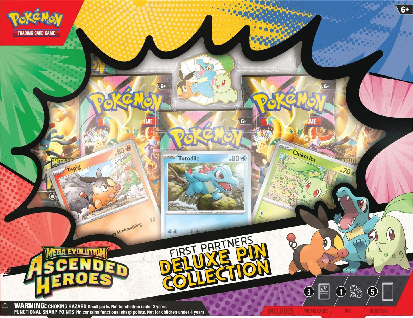 2026 ME: Ascended Heroes Ascended Heroes First Partners Deluxe Pin Collection Pokemon