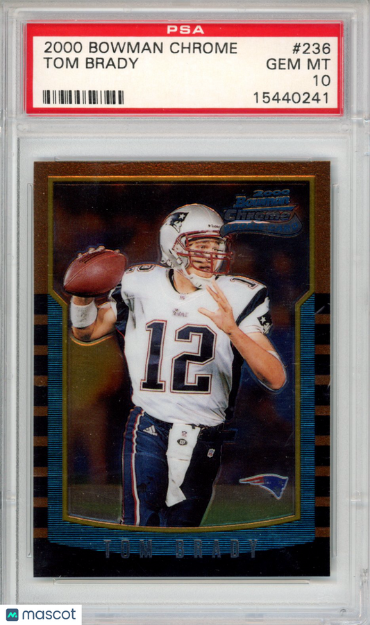 2000 Bowman Chrome Tom Brady #236 PSA 10