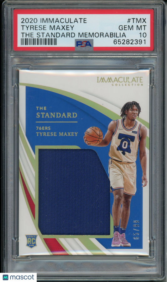 2020 Immaculate Collection Tyrese Maxey #STTMX PSA 10 RPA Rookie Auto