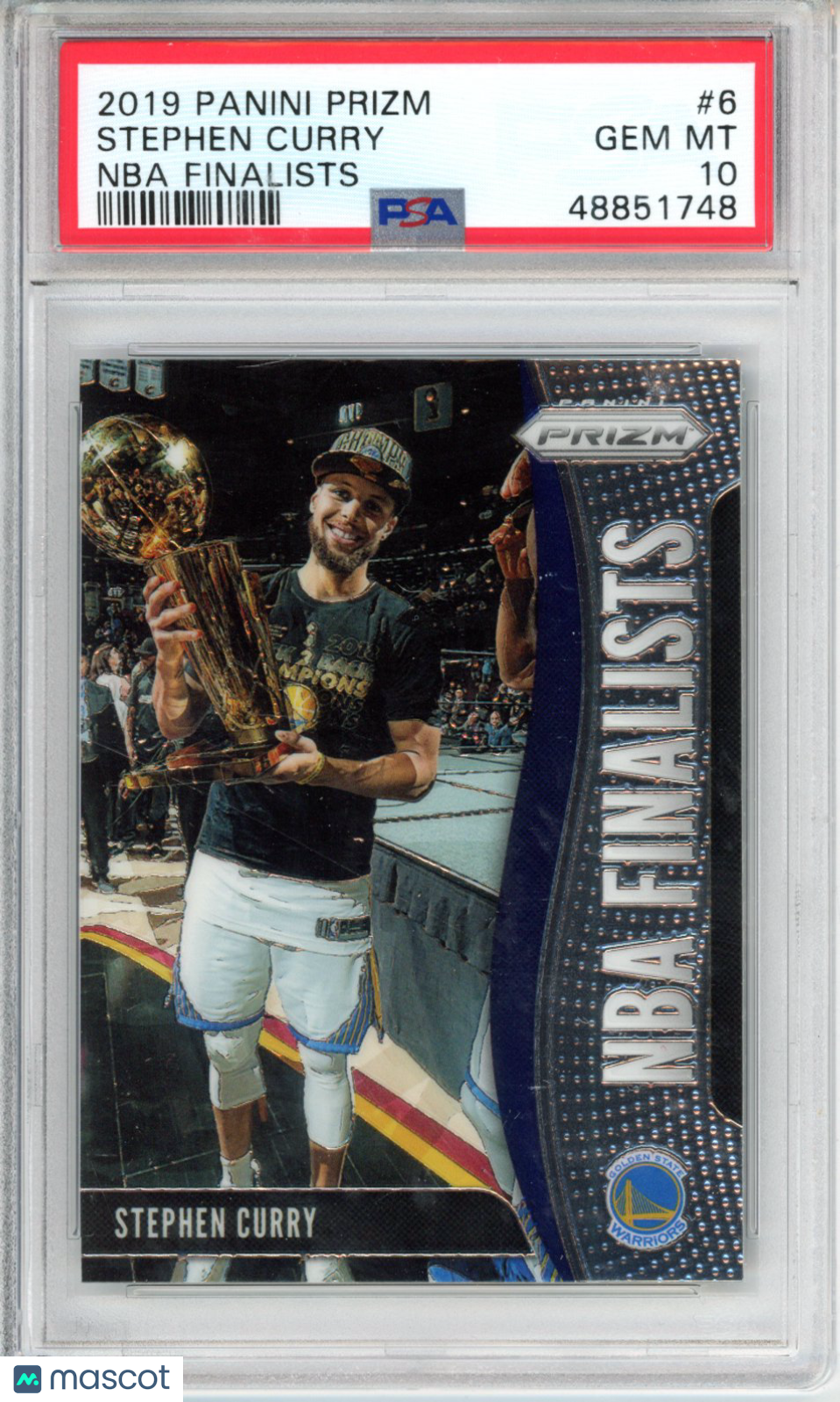 2019 Panini Prizm NBA Finalists Stephen Curry #6 PSA 10