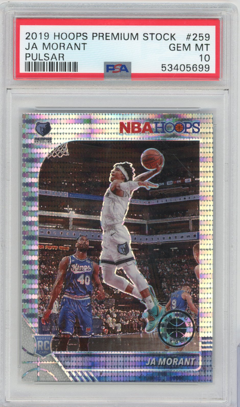 2019 Panini Hoops Premium Stock Basketball Ja Morant #259 Pulsar English PSA 10