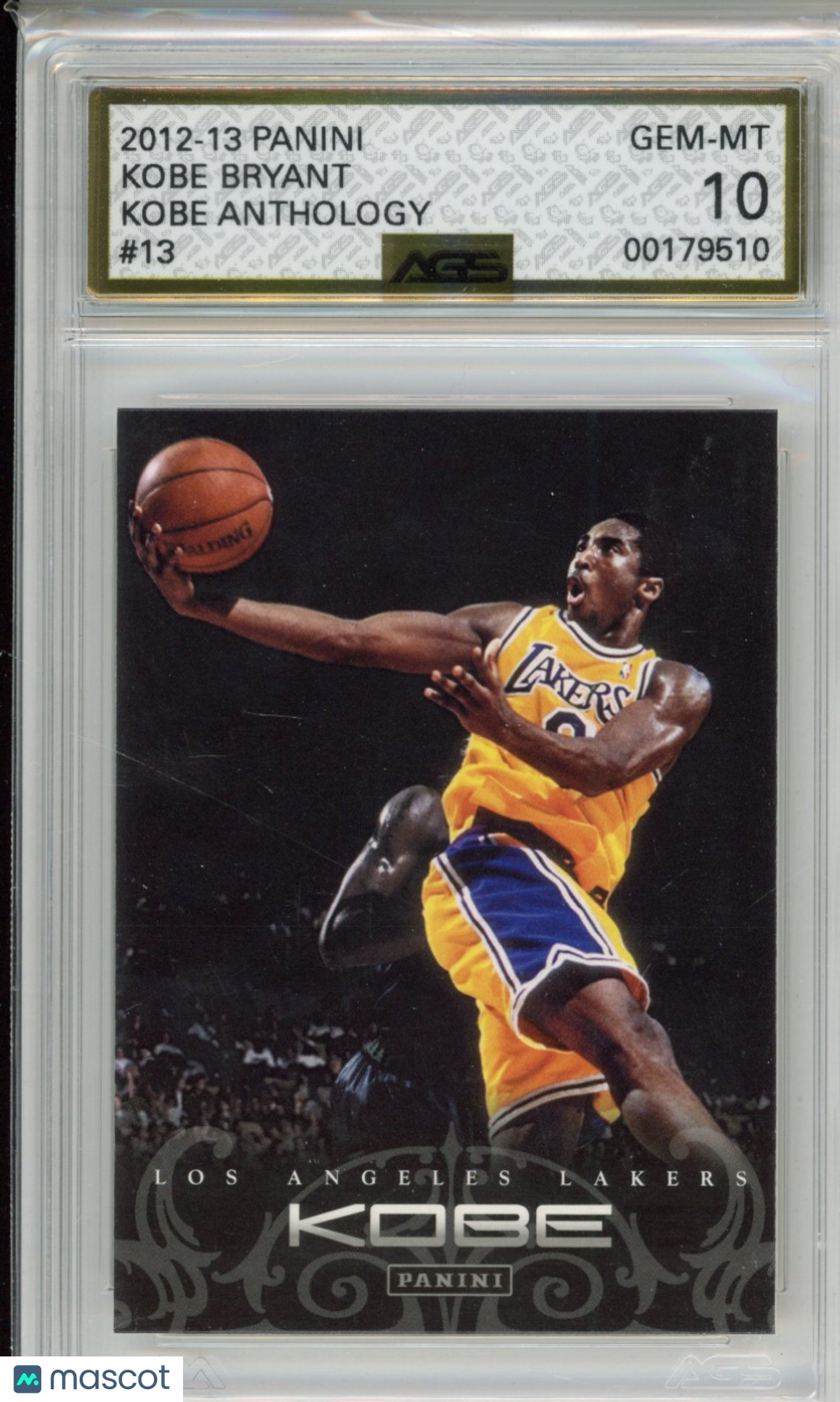 Basketball 2012-13 Panini Kobe Anthology KOBE BRYANT #013 AGS 10