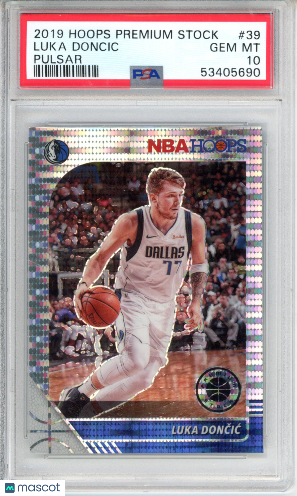 2019 Panini Hoops Premium Stock Luka Doncic #39 Pulsar PSA 10