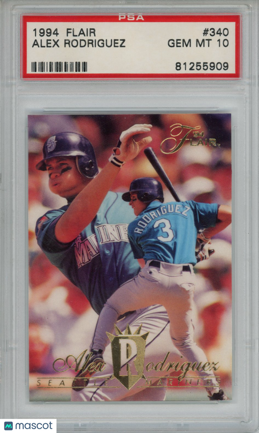 1994 Flair Alex Rodriguez #340 PSA 10