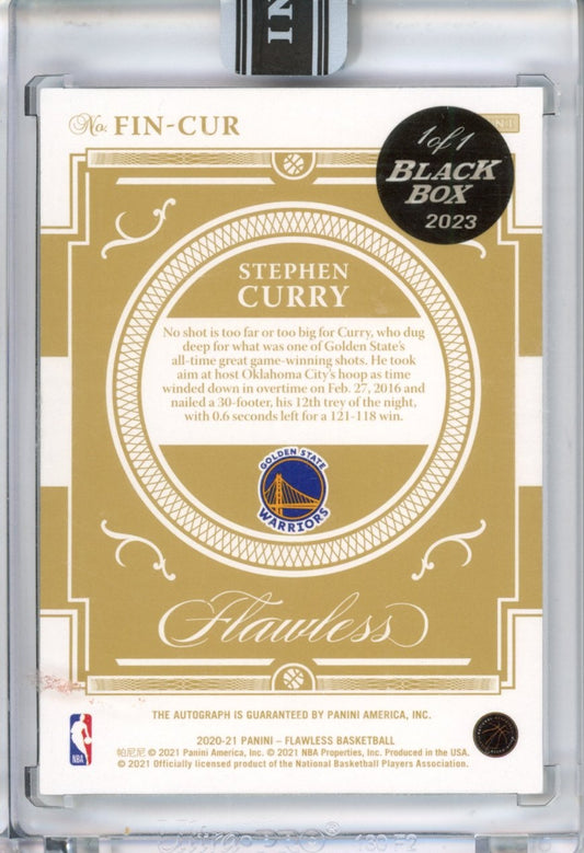 2020-21 Flawless Stphen Curry Black Box /1