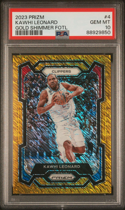2023 Panini Panini Prizm Kawhi Leonard #4 PSA 10
