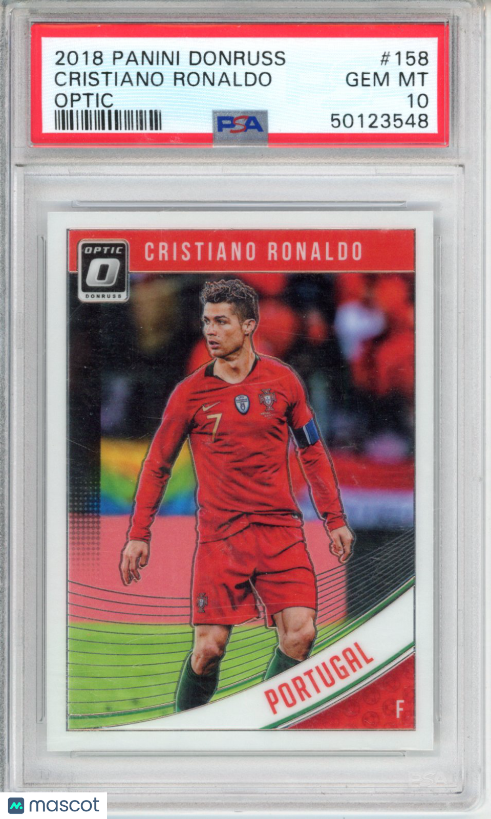 2018 Panini Donruss Cristiano Ronaldo #158 Optic PSA 10