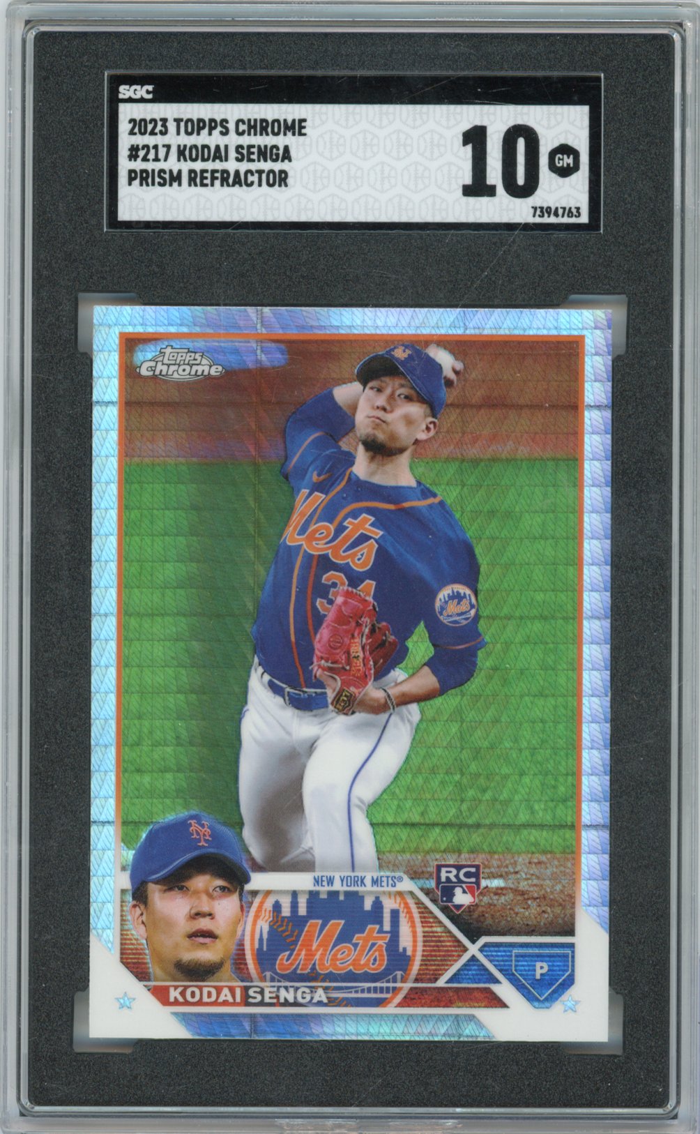 2023 Topps Chrome Baseball Kodai Senga #217 Refractor English SGC 10