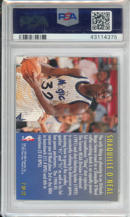 1995 Fleer Total D Shaquille O'Neal #7 PSA 9