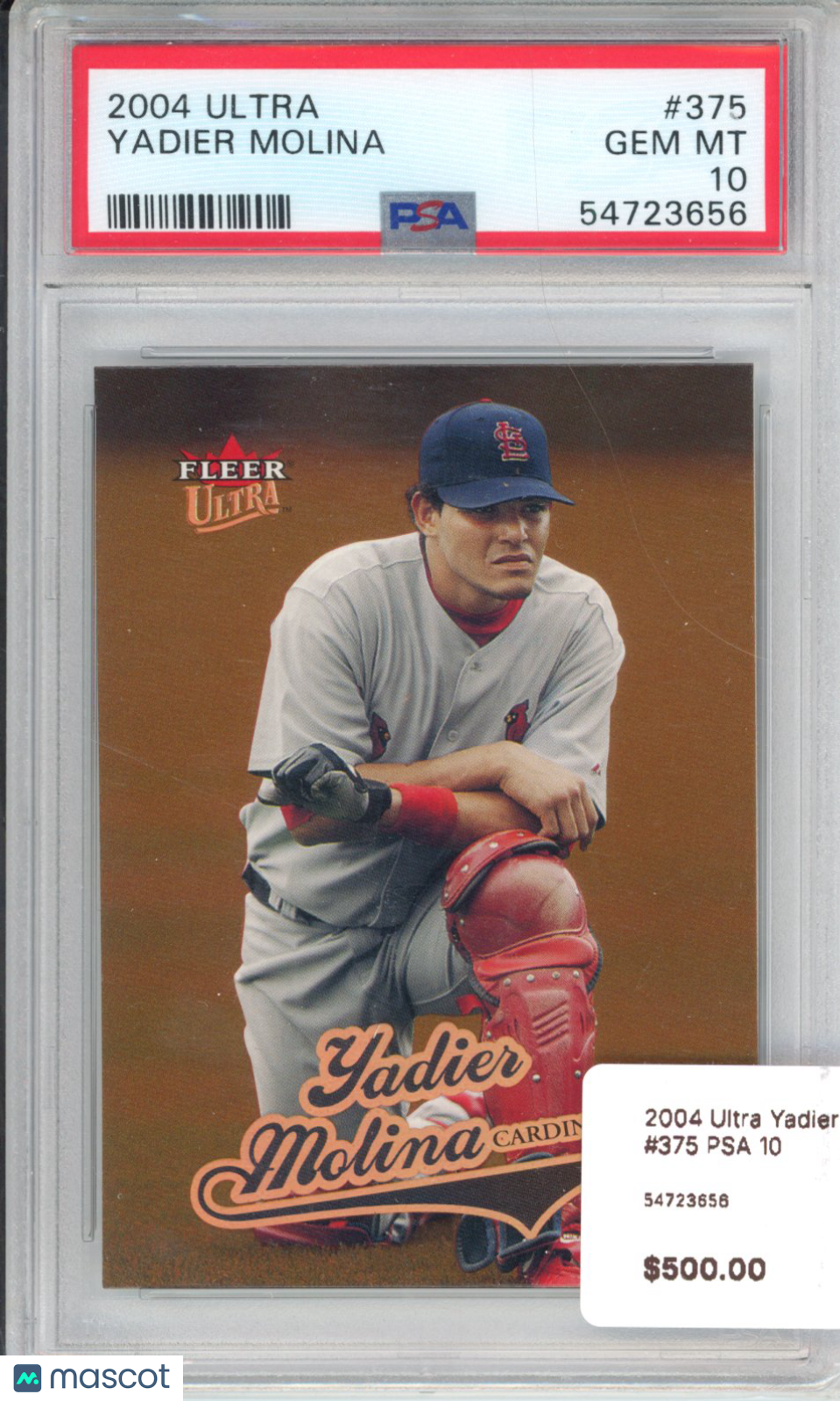 2004 Ultra Yadier Molina #375 PSA 10