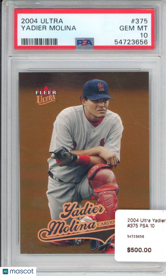 2004 Ultra Yadier Molina #375 PSA 10