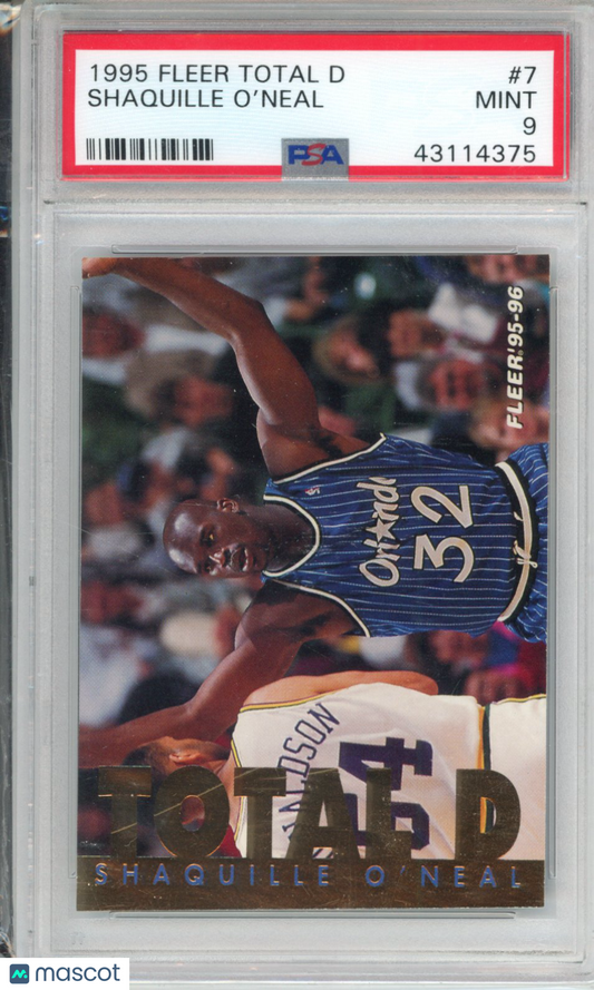 1995 Fleer Total D Shaquille O'Neal #7 PSA 9