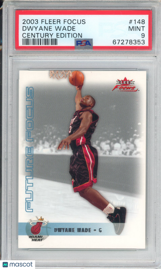 2003 Fleer Focus Dwyane Wade #148 Century Edition PSA 9