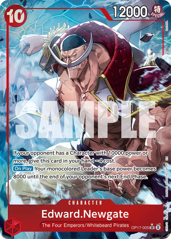Edward.Newgate (Alternate Art) #OP17-005 The World's Strongest Warriors English