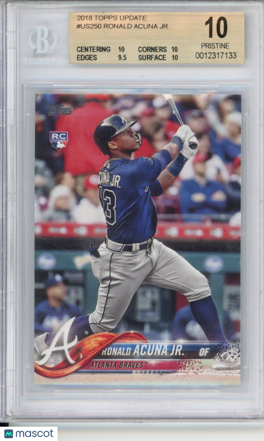 2018 Topps Update Ronald Acuna Jr. #US250 RC BGS 10