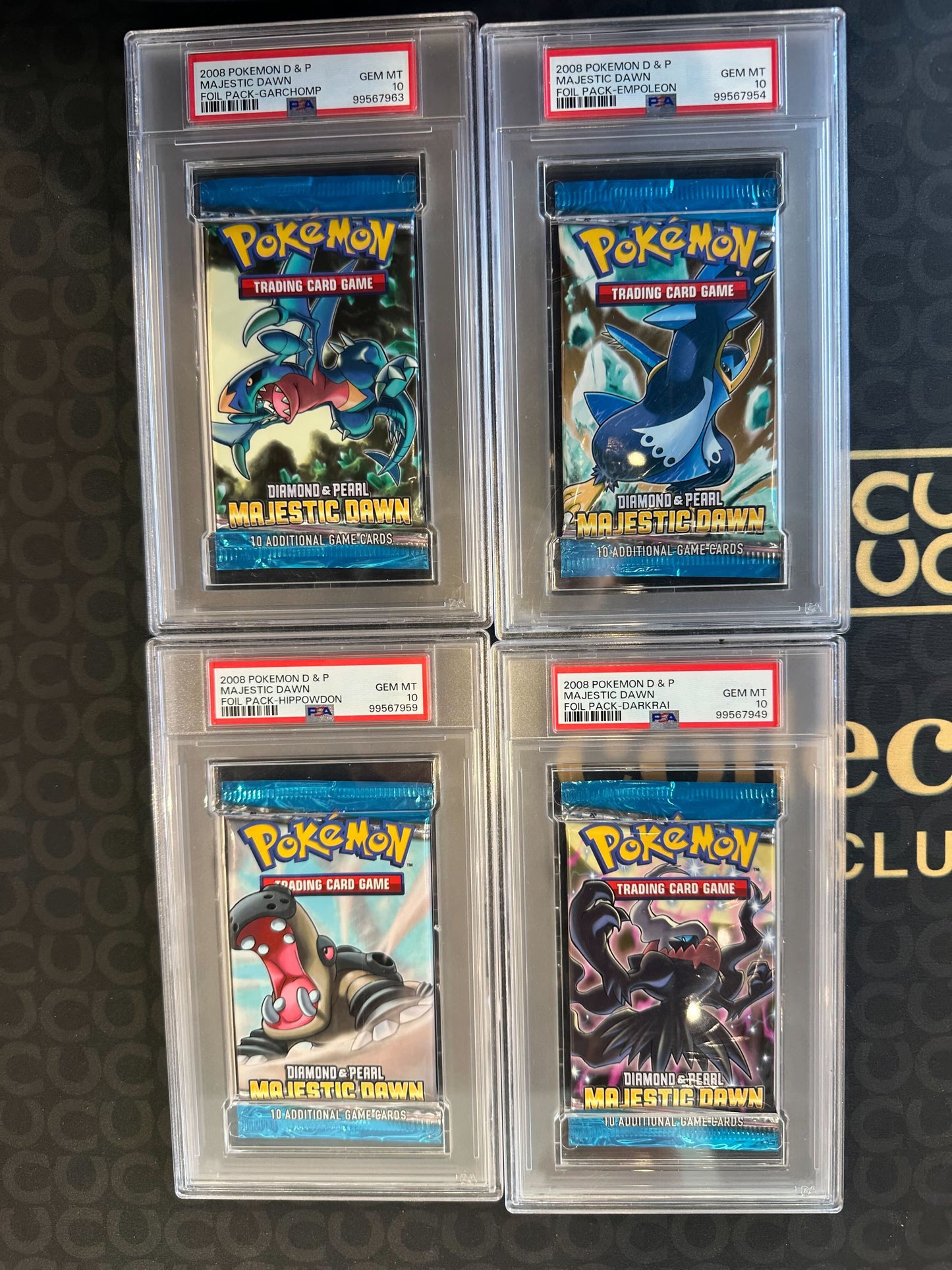 2008 Pokemon Diamond & Pearl Majestic Dawn PSA 10 Sealed Pack Art Set