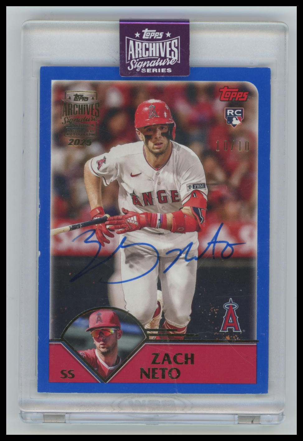 2025 Topps Archives Zach Neto auto /10