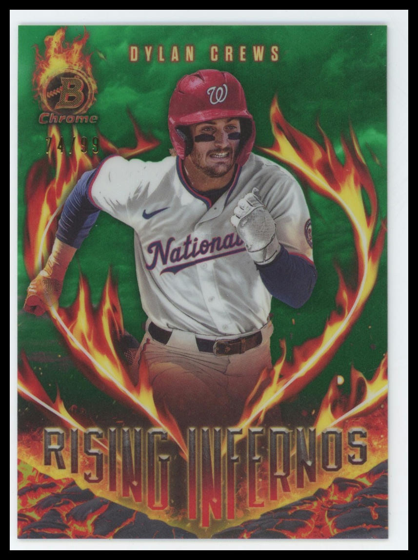 2024 Bowman Dylan Crews Rising Infernos green