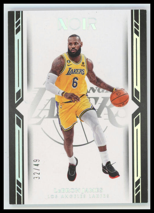 2022-23 Noir LeBron James Holo Silver Icon Edition #21/49 Lakers
