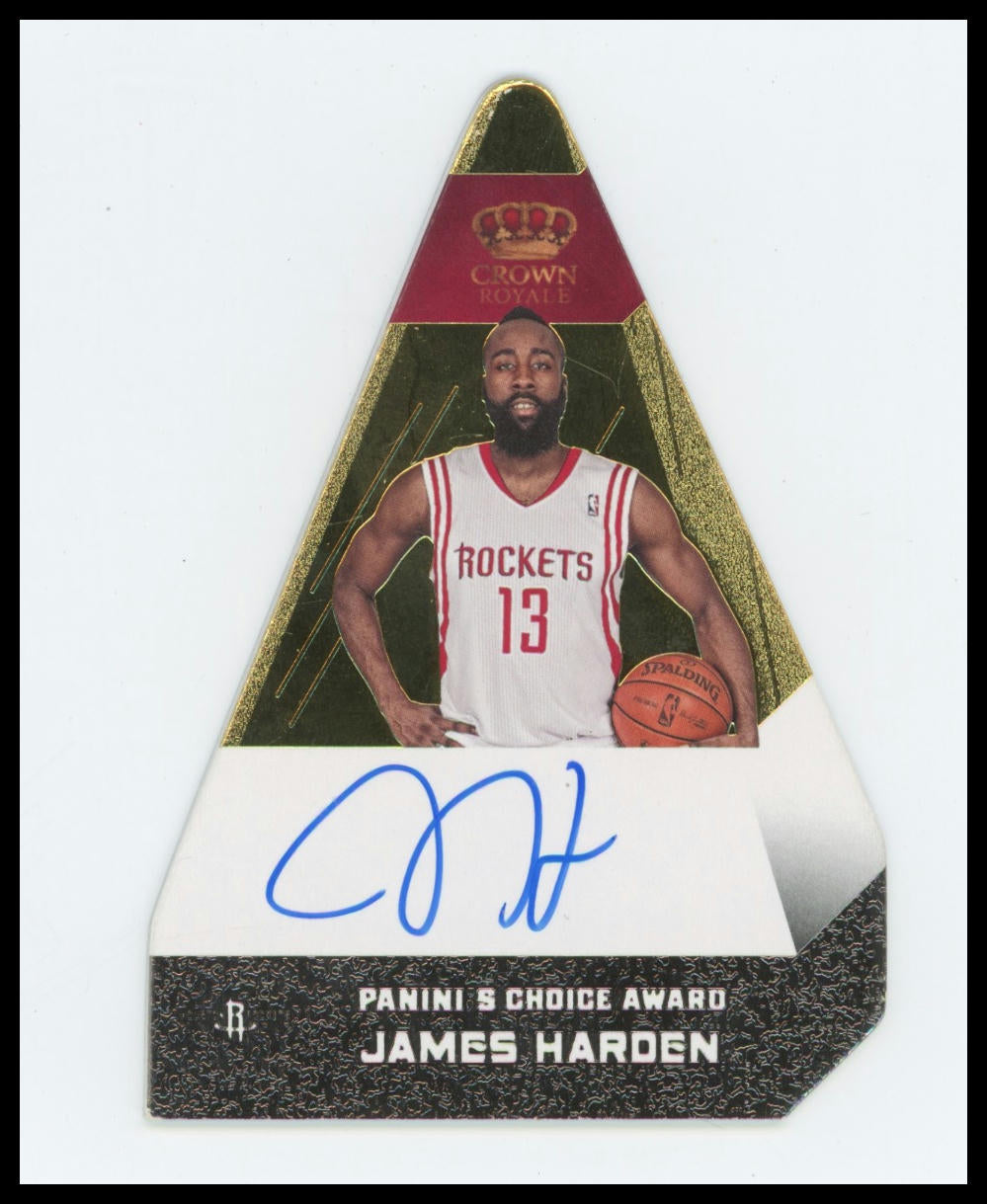 James Harden Auto 10/10 - 2012-13 Panini Preferred - Crown Royale Choice Awards