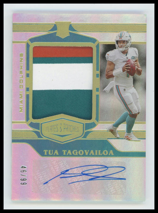 2020 Panini Plates And Patches Rookie Patch Autograph Tua Tagovailoa RC RPA /99