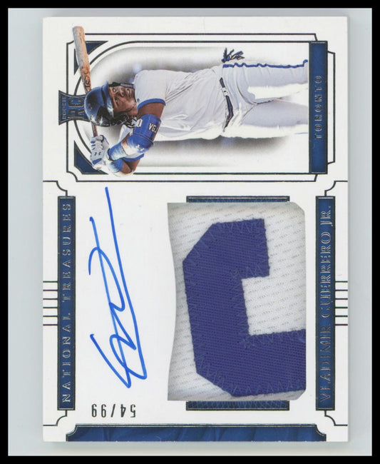 2019 National Treasures #29 Vladimir Guerrero Jr RPA RC Patch AUTO /99