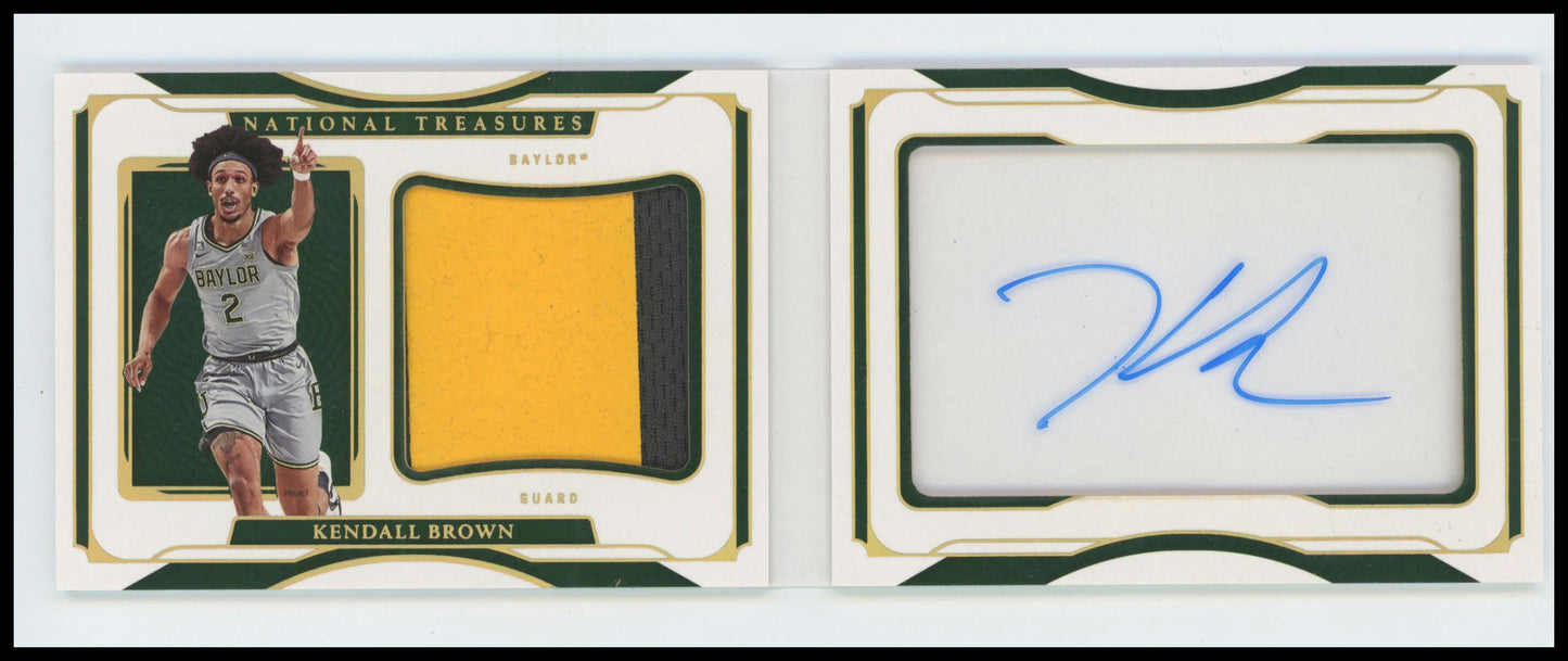 2022 Panini National Treasures Collegiate Kendall Brown Booklet /10 #RAB-KBR