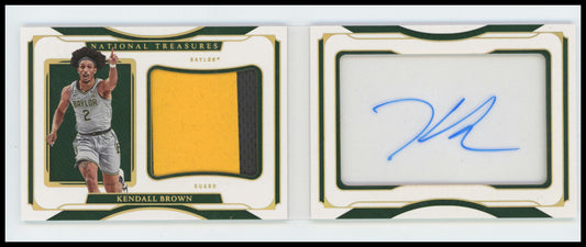 2022 Panini National Treasures Collegiate Kendall Brown Booklet /10 #RAB-KBR