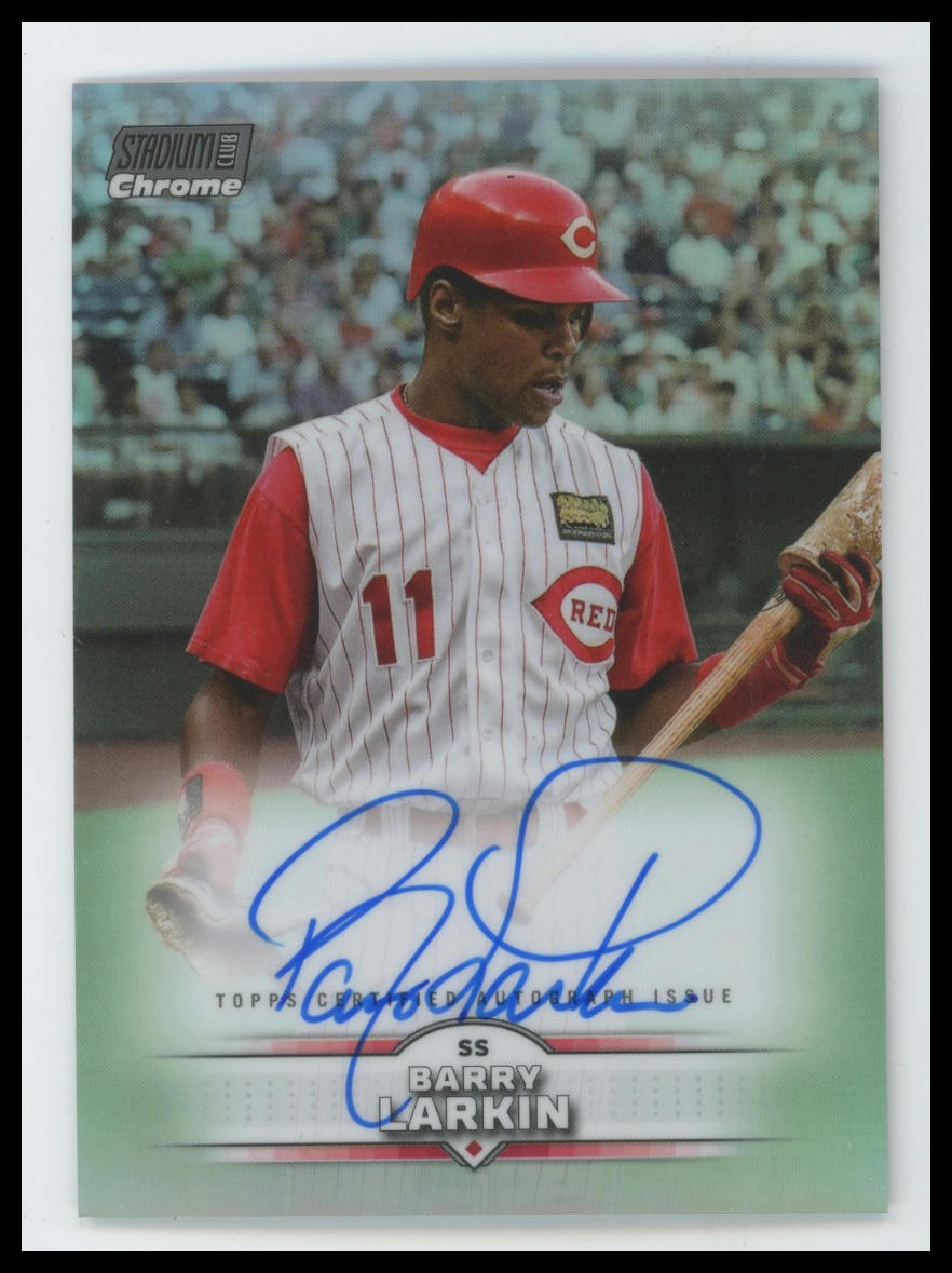 2025 Stadium Club Barry Larkin Chrome Autographs