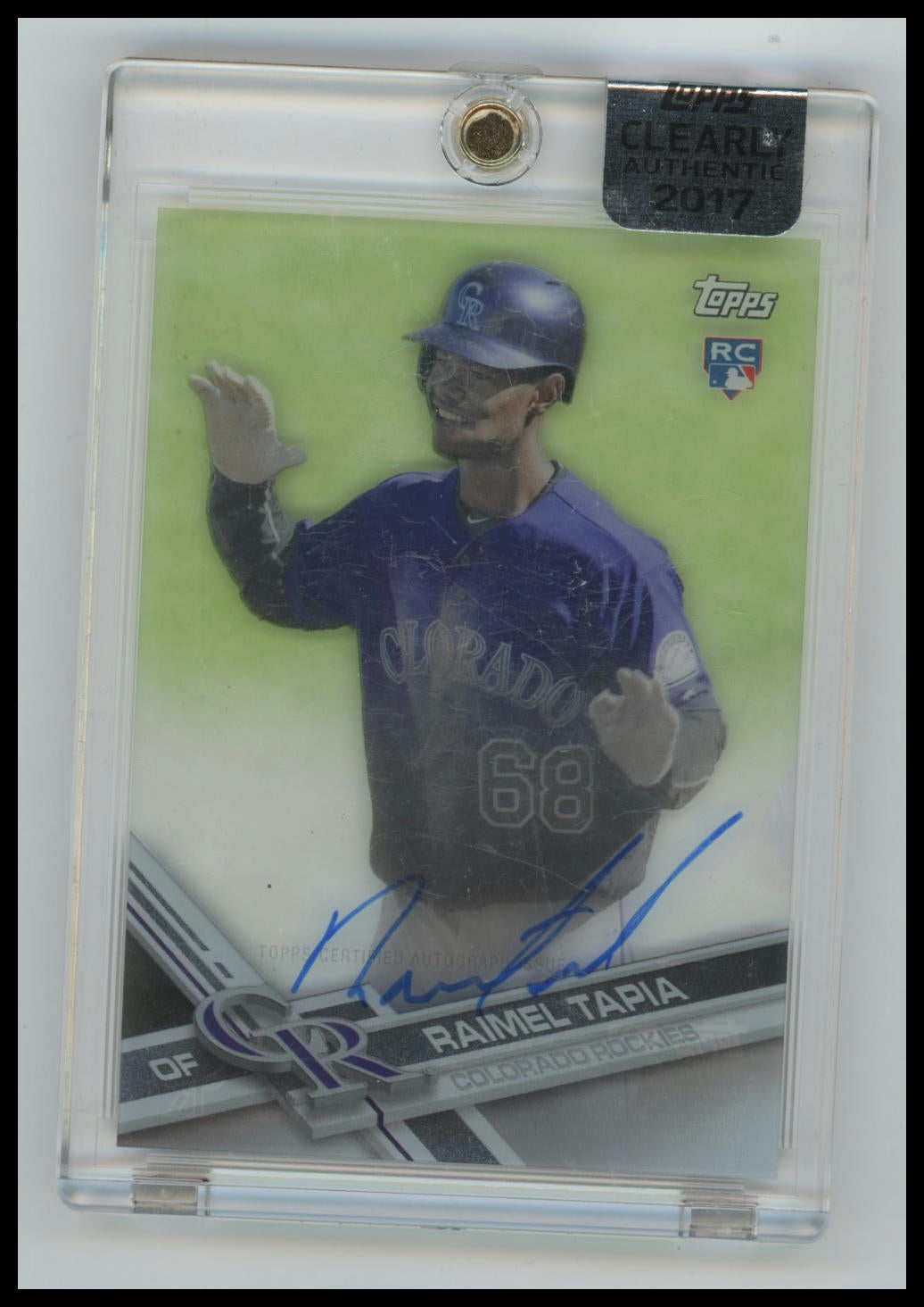 2017 Topps Clearly Authentic Raimel Tapia