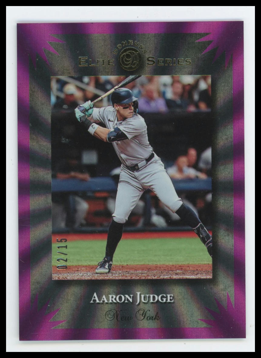 2025 Donruss Aaron Judge Elite Series purple Laser