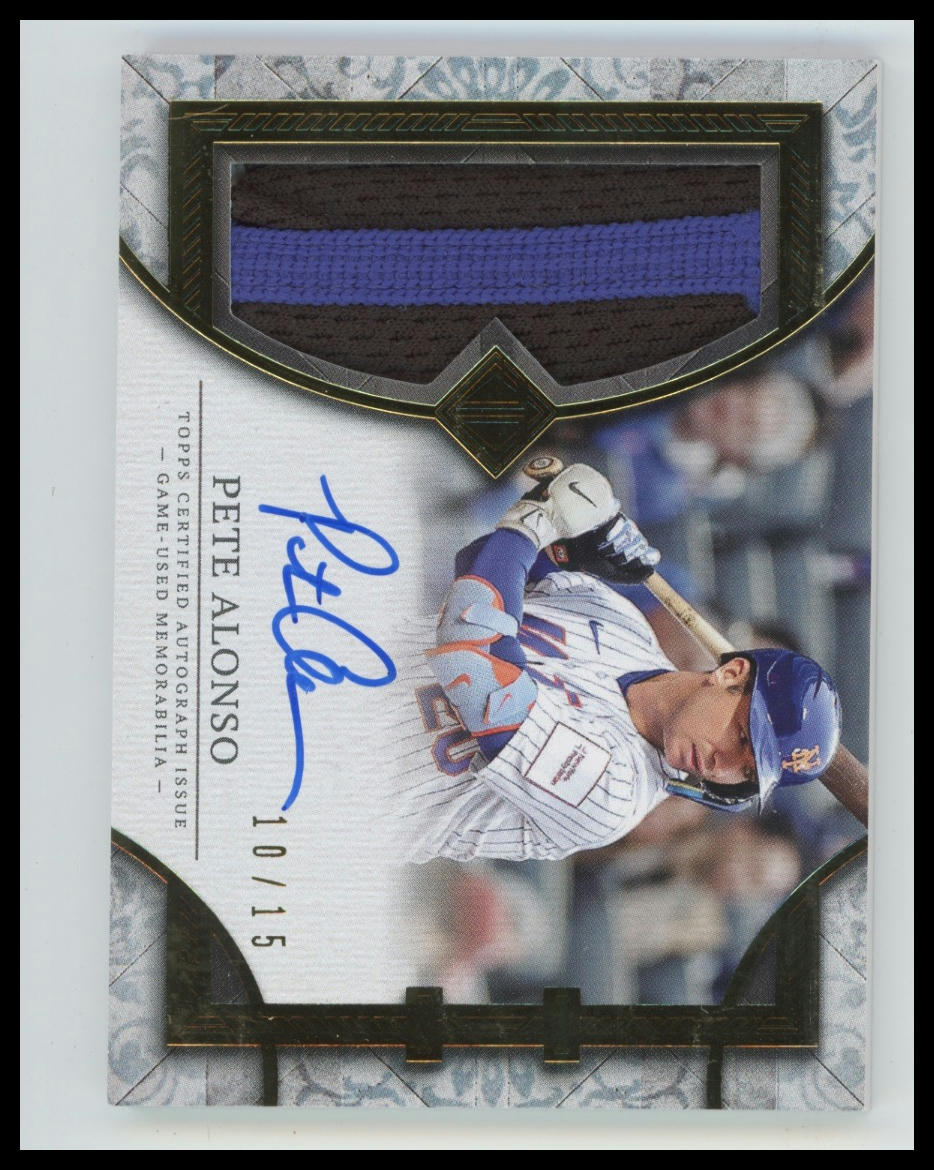 2024 Topps Transcendent Collection Pete Alonso Patch Auto /15 #TCPA-PA